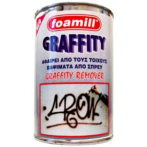 foamill-Ειδικό καθαριστικό για τοίχους και επιφάνειες από βαψίματα, γκράφιτι-GEL